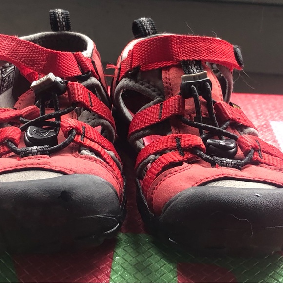 KEEN Toddler Seacamp II CNX Racing Red/Gargoyle 1014470 Water Shoes Size 13 - Picture 4 of 11